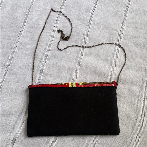 Berry NWOT Colorful Beaded Clutch with Chain Strap - Picture 3 of 12